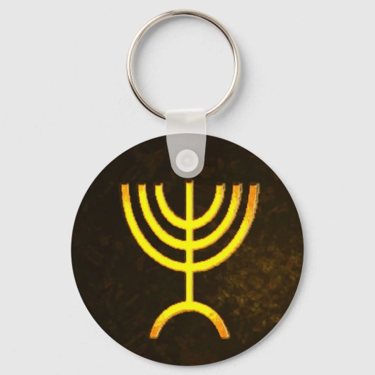 Menorah Flame Sleutelhanger (Voorkant)