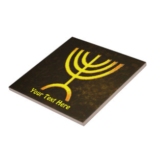 Menorah Flame Tegeltje