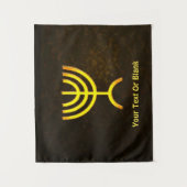 Menorah Flame Wandkleed (Voorkant)