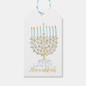 Menorah Gift Label Cadeaulabel (Voorkant)