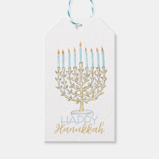 Menorah Gift Label Cadeaulabel (Voorkant)