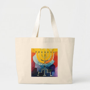 Menorah Grote Tote Bag
