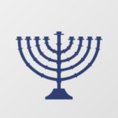 Menorah Hannukah Raamsticker (Vel)