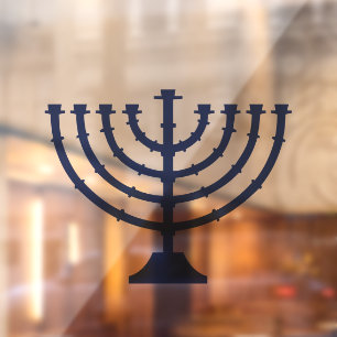 Menorah Hannukah Raamsticker