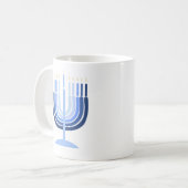 Ménorah Hanoukka Mug moderne (Devant gauche)