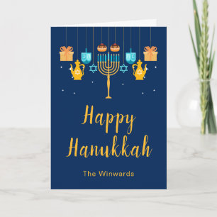 Menorah Hanukka Feest Feestdagen Kaart