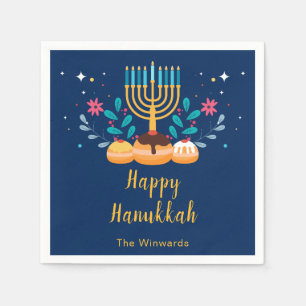 Menorah Hanukkah-feest Servet
