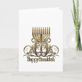 Menorah Hanukkah Greeting Feestdagen Kaart