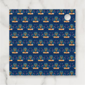 Menorah Hanukkah Party  Bedankjes Labels (Achterkant)