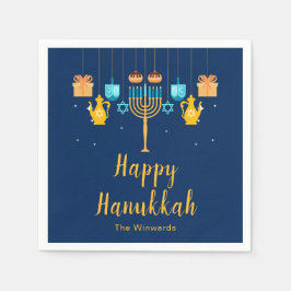 Menorah Hanukkah Party  Servet