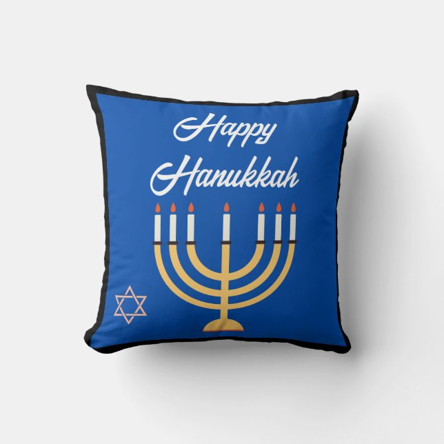 MENORAH HAPPY HANUKKAH CARD KUSSEN (Voorkant)
