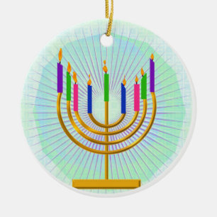 Menorah Keepomwille Ornament