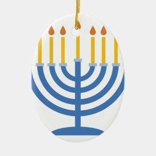 Menorah Keramisch Ornament