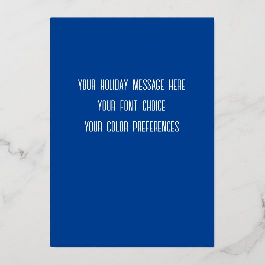 Menorah Lijst en uw foto Folie Feestdagenkaart (Achterkant)