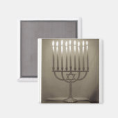 Menorah magneet (Voorkant / Achterkant)