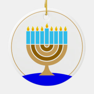 Menorah - minimalistisch modern keramisch ornament