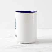 Menorah moderne Conçu Hanoukka Mug (Centre)