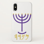 Menorah Paleo Hebrew Case-Mate iPhone Case (Achterkant)