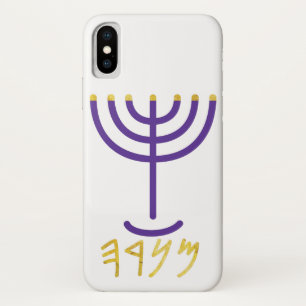 Menorah Paleo Hebrew iPhone X Hoesje