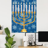 menorah poster (Thuiskantoor)