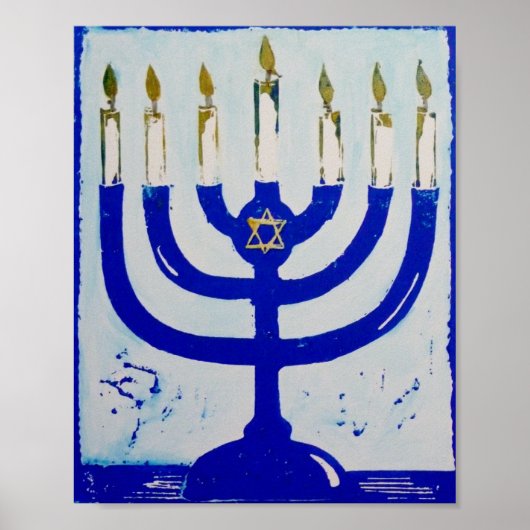 Menorah Poster, 8 x 10 inch Poster (Voorkant)