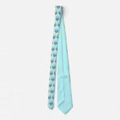 Menorah Whimsical Cravate bleu clair homme (Dos)