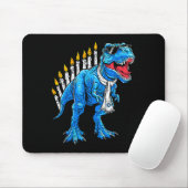 Menorasaurus Hanukkah T Rex Dinosaur Dino Chanukah Muismat (Met muis)