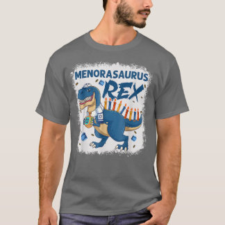 Menorasaurus Re Funny Hanukkah Dinosaur Chanukah O T-shirt