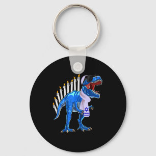 Menorasaurus Rex T-shirt T-Rex Dinosaur Hanukkah C Sleutelhanger