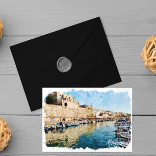 Menorca Baleares Port Ciutadella Reizen Briefkaart
