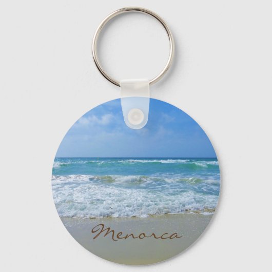Menorca Beach Souvenir Sleutelhanger (Voorkant)