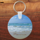 Menorca Beach Souvenir Sleutelhanger (Voorkant)