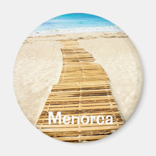 Menorca Boardwalk to Sea Souvenir Magnet