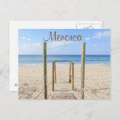 Menorca Boardwalk to the Beach Carte postale (Devant / Derrière)