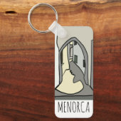 Menorca Eiland Sleutelhanger (Voorkant)