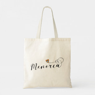 Menorca Flag Heart, Balearen Tote Bag