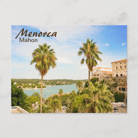 Menorca Mahon Briefkaart (Voorkant)