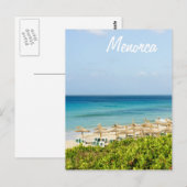 Menorca Santo Tomas Beach Carte postale (Devant / Derrière)