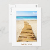 Menorca Santo Tomas Beach Carte postale (Devant / Derrière)