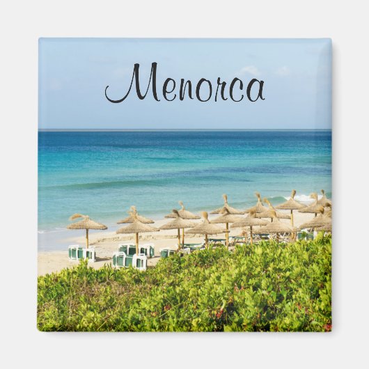 Menorca Strand van Santo Tomas Souvenir Magnet Magneet (Voorkant)