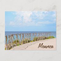 Menorca Traditional Wooden Fence Briefkaart