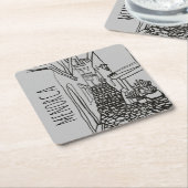 Menorca Vierkante Kartonnen Onderzetter (Schuin)