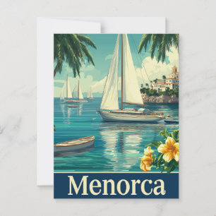Menorca vintage briefkaart