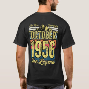 Mens 65th Birthday The Man The Myth The Legend Oct T-shirt