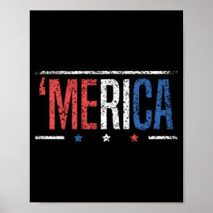 Mens America Patriottisch Onafhankelijk Usa Poster