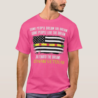 Mens American Flag Veterans Day Patriotic Vietnam T-shirt