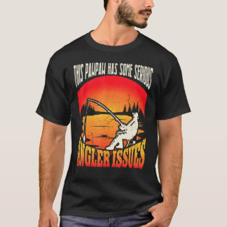 Mens Angler Pawpaw Angling Fishing Grandpa Fisherm T-shirt