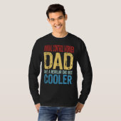 Mens Animal Control Worker Dad  Like a Regular Dad T-shirt (Voorkant volledig)