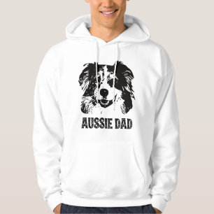 Mens Aussie Dad - Australian Shepherd Honden Vader Hoodie