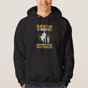Mens Baker Dad Als Een Gewone Vader Maar Koeler Hoodie